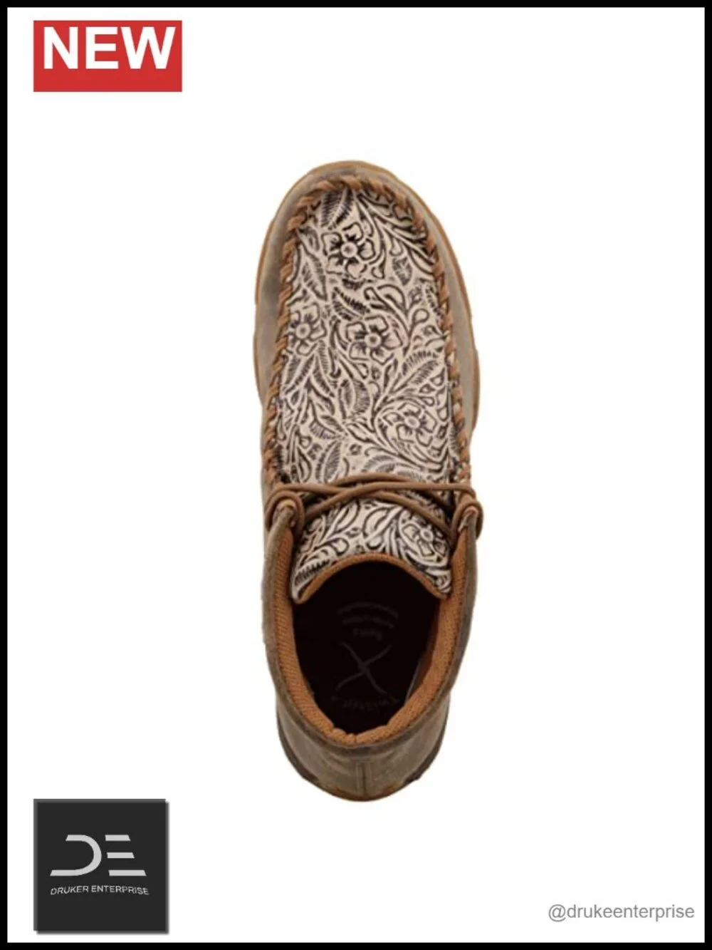 Women's Chukka Driving Moc Boot Leather Slip-On Lace-Up Casual